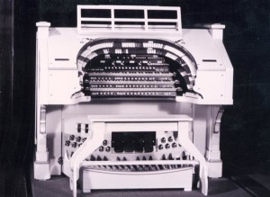 The Kimball organ was donated in 1969 to Dickinson High School in Wilmington DE where it has been restored & is played to public audiences.